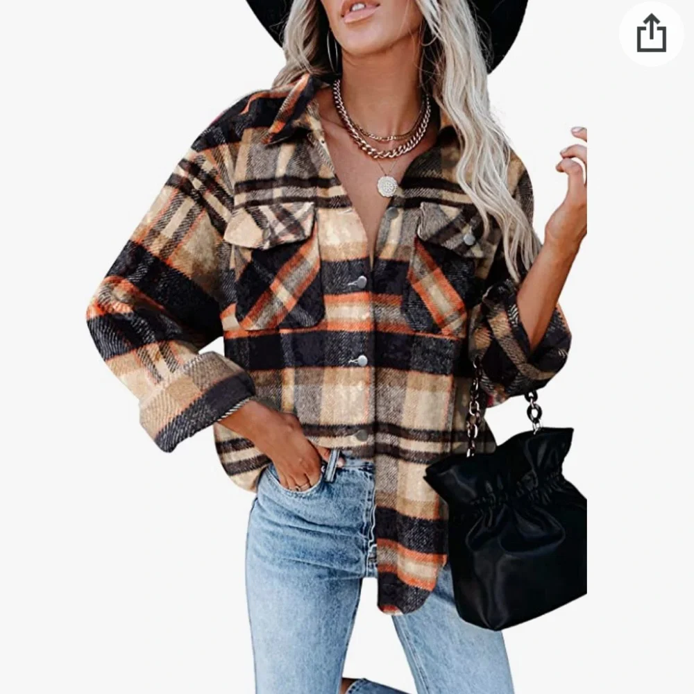 Plaid Shacket - Picture 1 of 14
